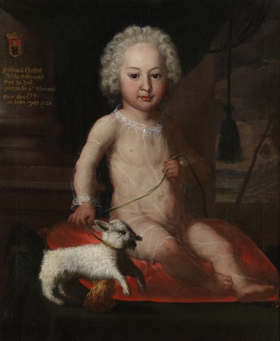 Portrait of Ferdinand Christoph von Waldburg-Zeil as a Child (born 1719) by Unbekannt Unbekannt
